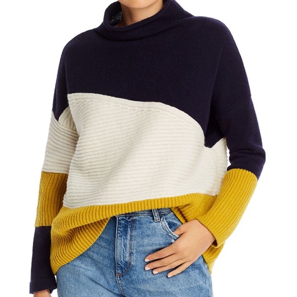 French Connection Patchwork Roll Neck Sweater - Picture 8 of 13